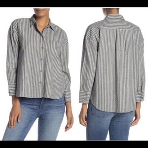 SOLD Madewell Flannel Westward Shirt in Stripe